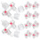 40Pcs Fish Tank Check Valve Transparent Plastic Air Pump Control Valve 1
