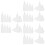 48Pcs Tip Applicator Bottles Pe for Small Liquid Storage White 8