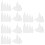 48Pcs Tip Applicator Bottles Pe for Small Liquid Storage White 9