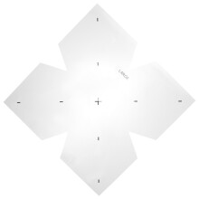 2Pcs White Acrylic Sewing Ruler Bowl Cozy Template DIY Patchwork Tool