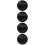 4Pièces Cendrier Plastique Noir Durable Et Extérieur 4