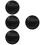 4Pièces Cendrier Plastique Noir Durable Et Extérieur 5