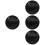 4Pièces Cendrier Plastique Noir Durable Et Extérieur 6