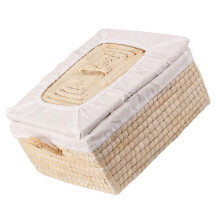 2Pcs Hand-Woven Storage Basket Multi-Purpose Fruit and Bread Container