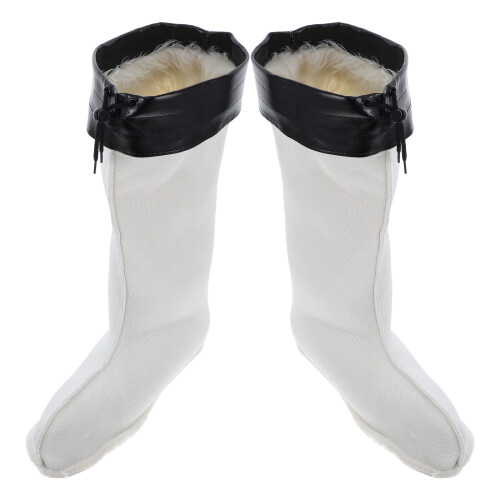 3Pairs Plush Liner Warm Removable Winter Boot Socks Multi