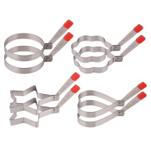8Pcs Multi-Shape Stainless Steel Egg Rings for Pancakes Fried Eggs