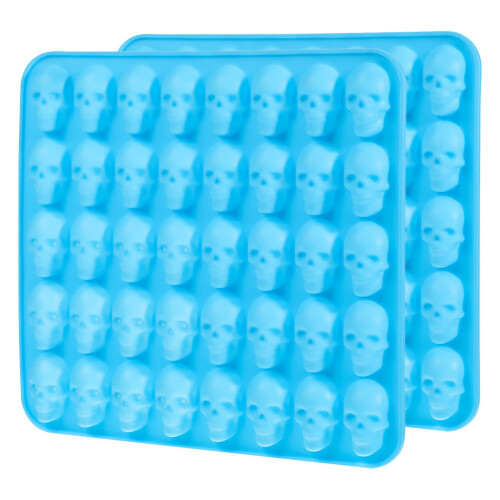 4Pcs Blue Silicone Molds Nonstick Halloween Baking Tray
