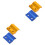 4Pièces Collier De Guide Câble Métal Coloré Pour Fixations Sûres 4