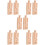 10Pièces Blocs Ferrée Bois Khaki Jeu Enfant Interaction 10