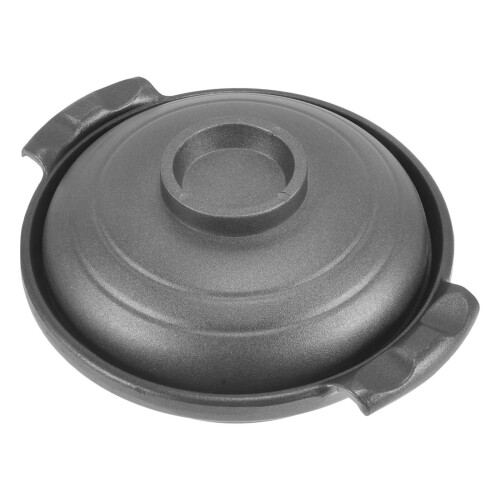 2Pièces Cocotte Céramique Noire Couvercle Pour 2