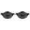 2Pièces Cocotte Céramique Noire Couvercle Pour 4