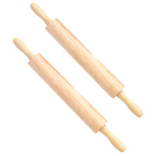 4Pcs Unpainted Wood Dough Rollers Smooth Kitchen Pins for Baking Use