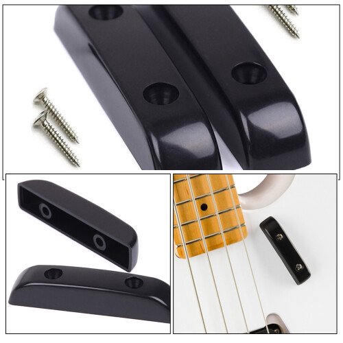 1Ensemble Pièce De Remplacement Repose-Pouce Plastique Noir Pour Basse 2
