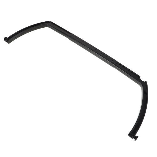 3Pcs Black Plastic Shopping Cart with Handle for Retail Use