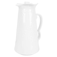 2Pcs White Ceramic Drink Pitchers with Lid for Party and Home Use