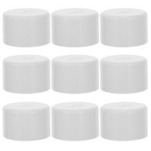 20Pcs White PVC Standard Pipe End Caps Easy Install Pipe Cover for DIY