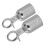 10Pcs Silver Barrier Rope End Caps Hook Alloy Cord Lock 1