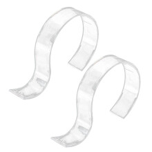6Pcs Clear Belt Display Stand Organizer for Closet Retail Store Use