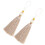 4Pcs Handmade Beige Polyester Tassels for Versatile DIY Use 1