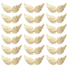 36Pcs Golden Cloth Angel Wing DIY Decorations for Party, Gifts & Home