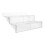 4Pcs Transparent Plastic 2 Tier Display Stand for Fruit and Desserts 1
