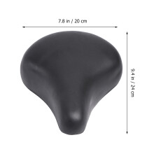 3Pcs Premium Black Bike Saddle Comfortable Cushion for Outdoor Ride