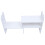 2Pcs White PVC Tabletop Book Shelf Small Bookcase for File Storage 1