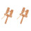 2Sets Lichtbruin Kindvriendelijk Guiro Percussie Toy 2