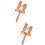 2Sets Lichtbruin Kindvriendelijk Guiro Percussie Toy 7