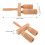 2Sets Lichtbruin Kindvriendelijk Guiro Percussie Toy 8