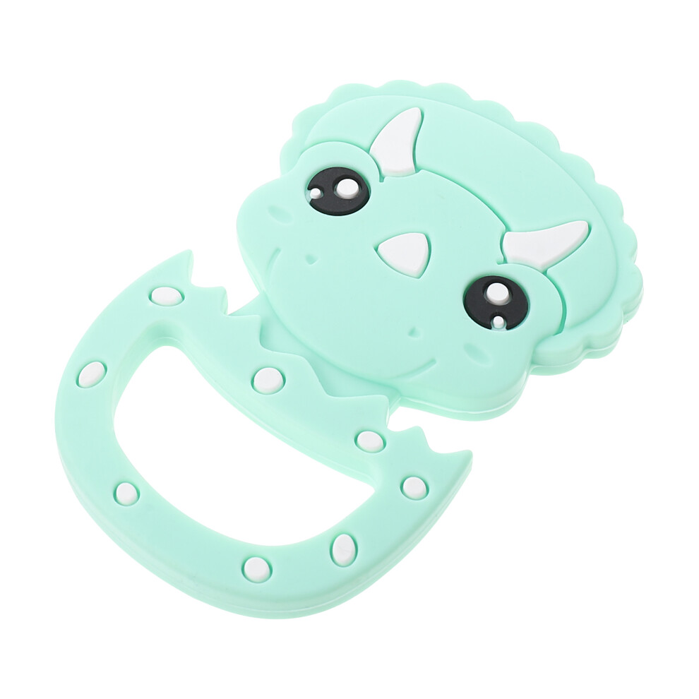 2Pcs Infant Silicone Teether Baby Cartoon Soothing Chewing Toy Green Totority