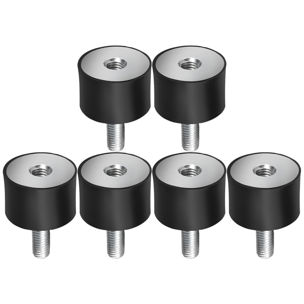 12Pcs Rubber Shock Absorbers Threaded Mounts Vibration Isolators Black 3644198125267