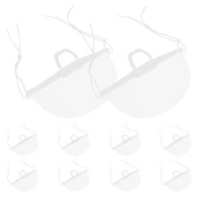 20Pcs Transparent Spit Shield Washable Nose Guard for Catering Safety