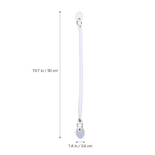 2Pairs White Bag Straps Durable Replacement Handles for Tote