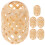 24Pcs Bamboo Mini Lanterns DIY Material Beige Woven Lantern Decoration 1