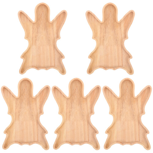 5Pièces Plateau Bois Design Pour Table Élégante 2