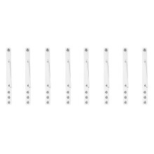 50Pcs White Double Row PU Wristbands Handmade DIY Bracelet Supplies