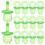 5Pièces Pacifiers Pour Baby Shower En Vert Décor Cadeaux 7