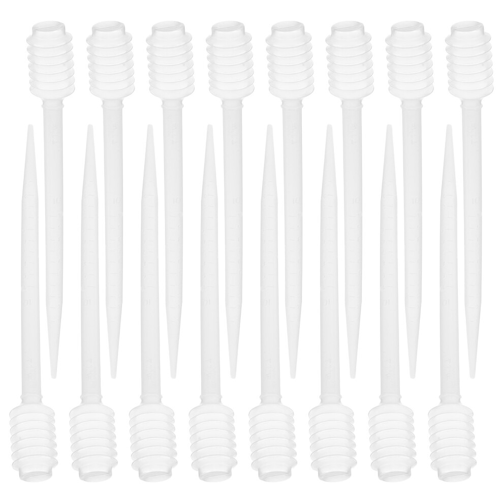 Ohphcall 100Pcs Clear Disposable Plastic Pipettes For Precise Liquid Dropping