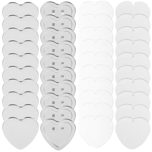 200Sets Durable Metal Heart Button Pin Maker Kit PVC Paper Blanks