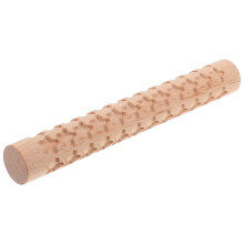 4Pcs Durable Wood Embossed Rolling Pins for DIY Baking and Crafts