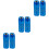 6Pièces Kit Embouts Graisse Bleu, Matériel En Acier Pour Usage Machine 6