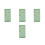 4Pièces Mini Réfrigérateur Maison Bois Vert Clair Décoratif 11