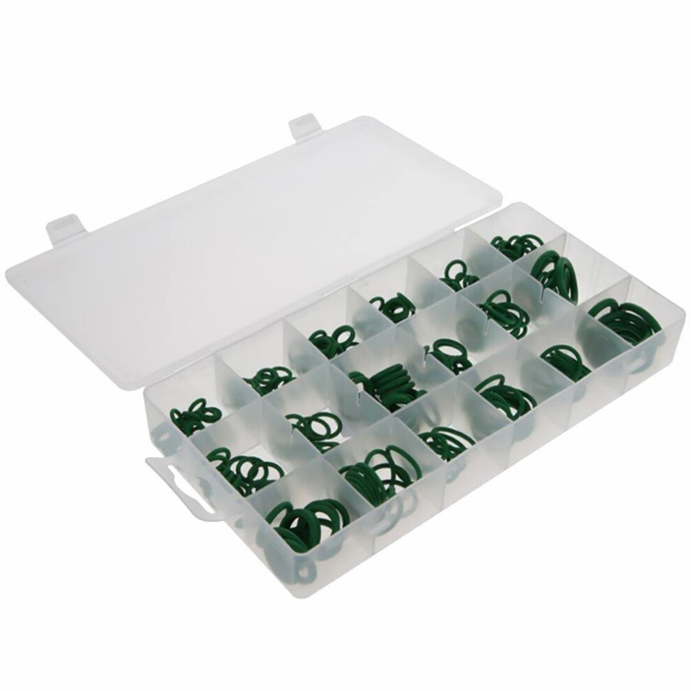 1060Pcs Green Rubber O-Ring & Sealing Gasket Washer Assortment Kit 3648157019178