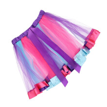 2Pcs Purple Adult Ballet Skirts Lightweight Mesh Tulle Tutu Skirts