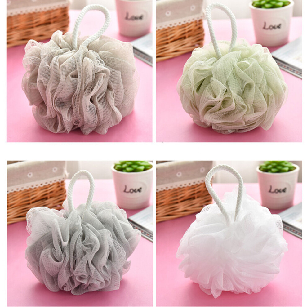 Villcase 8Pcs Mesh Bath Balls Shower Poufs Assorted Colors Soft Body Scrubbing