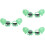 3St Kinder Partybril Dinosaur Tr90 Zonnebril Multikleur 8