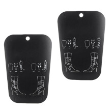 4Pcs Practical Black PVC Long Boot Shapers for Women Footwear Care