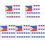 1000Pièces Toothpicks Bois Drapeaux Fruits Desserts Multicolores 4