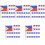 1000Pièces Toothpicks Bois Drapeaux Fruits Desserts Multicolores 5